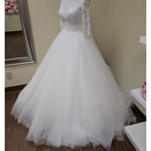 Princess Wedding Dress ONE OF A KIND Size 0 2 XS S 4 Vintage Inspired Handmade